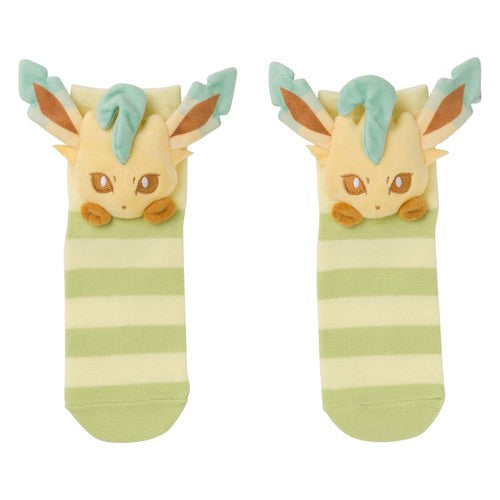 Eeveelution Faces - Leafeon (Short Socks)
