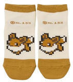 Pixel Art - Eevee (Short Socks)