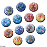 Kingdom Hearts Stained Glass Tin Badge Collection